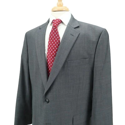 Blazer chaqueta deportiva Stafford Classic Fit mezcla de lana elástica gris ventana 46R Foto 1 de 4