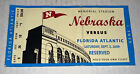 9/5/09 Nebraska Cornhuskers FAU Floride Atlantic Memorial Stadium billet