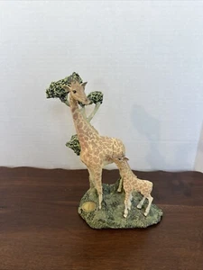Vintage Novelino William Holden Wildlife Giraffe Mother Baby Rare 3133/9500 EUC - Picture 1 of 7