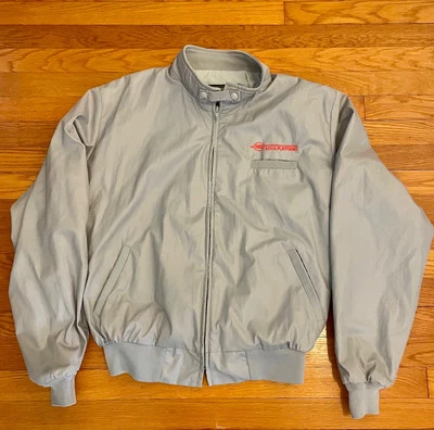 Chaqueta de bombardero forrada XXL vintage K-Products MEC plataformas aéreas para hombre EE. UU. Foto 1 de 4