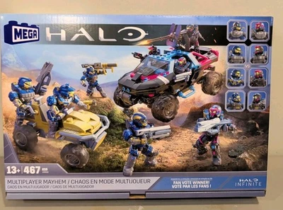 Mega Halo Multiplayer Mayhem Building Set Vencedor Voto dos Fãs Exclusivo Online  - Imagem 1 de 2