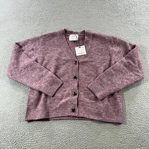Zara Purple Cardigan Junior 11-12 Cozy Fall Summer Cottagecore - Picture 1 of 14