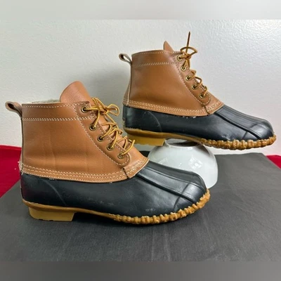 Botas de trabajo/nieve Dexter Duck de cuero/caucho, forradas de lana para hombre, talla 9 Foto 1 de 4