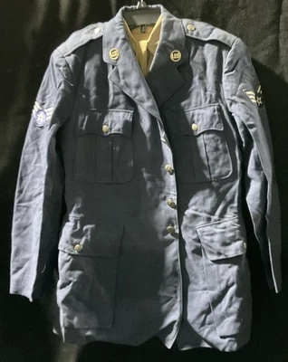 WWII US Army Air Force Wool Dress Coat, Shirt & Tie  (Stk#9@204) - Image 1 of 4