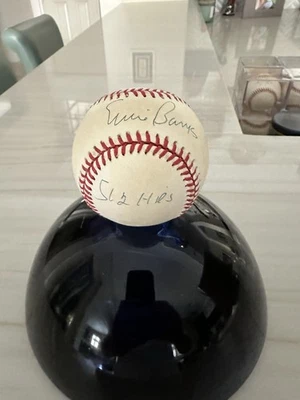 Ernie Banks, Béisbol Autografiado, Salón de la Fama, Chicago Cubs, Rawlings Bola Oficial de la Liga Nacional Foto 1 de 3