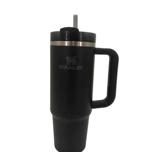 STANLEY Black Insulated Quencher H2.0 Flowstate Tumbler Travel Mug 30 OZ NWOT - Picture 1 of 9