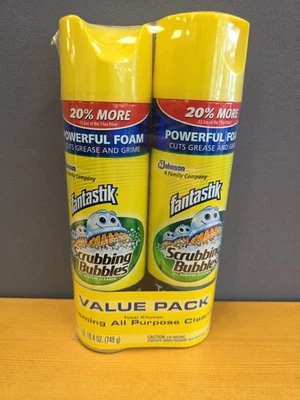 Value Pack Of 2 Fantastik Scrubbing Bubbles Total Kitchen Cleaner NOS Sealed - Image 1 of 4