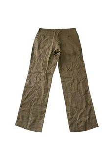 J Crew Chino Pants Mens 32X29 Beige Straight Linen Casual Office Beach Resort - Picture 1 of 13