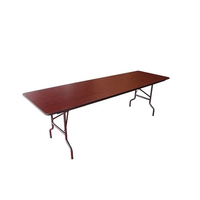 Mesa dobrável de madeira industrial global 96"L x 30"L mogno - Imagem 1 de 4