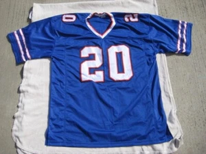 Buffalo Bills Zack Moss Autographed Blue Jersey #20 Beckett Zach Indianapolis XL - Foto 1 di 11