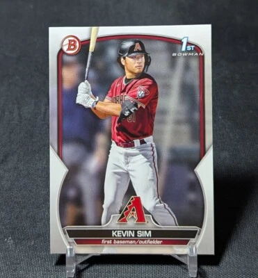 Kevin Sim 1st Prospect Rookie 2023 Bowman Draft Card #BD-16 Arizona Diamondbacks - Image 1 of 2