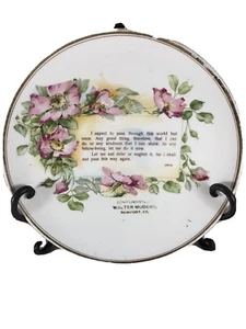 VINTAGE Porcelain Advertising / Phrase - Plate / Dish / Wall Plaque - Picture 1 of 4