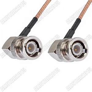 RG316 30cm BNC Male Right Angle to BNC Male RA RF Pigtail Cable Wireless Radio - Picture 1 of 3