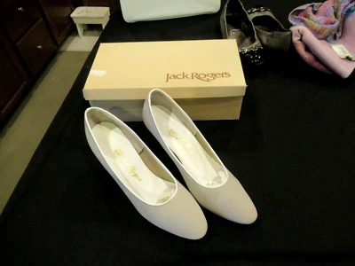 Zapatos de salón Jack Rogers gris y blanco, talla. 9M Foto 1 de 4