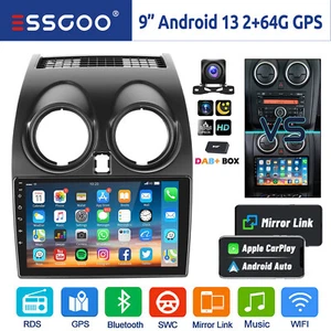 DAB+ Für Nissan Qashqai J10 2007-2015 Android 13 Carplay Autoradio GPS Navi WIFI - Bild 1 von 14