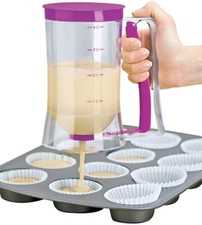DOSATORE,DISPENSER,PREPARATI PER DOLCI,PANCAKE,MUFFIN,TORTE,SENZA SPORCARE,900ml
