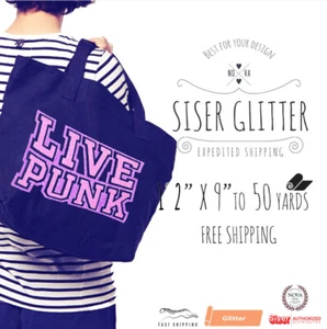 Siser Glitzer BÜGELBILD Wärmeübertragung Vinyl 12" x 9", 12", 1,3,5,10,25 und 50 Yd - Bild 1 von 48