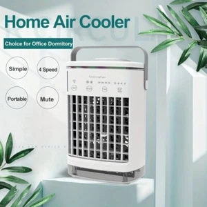 4-in-1 Evaporative Air Cooler Portable Swamp Cooler w/ Fan & Humidifier White - Picture 1 of 9