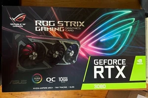 ASUS ROG Strix GeForce RTX 3080 OC 10GB GDDR6X Graphics Card - Picture 1 of 10