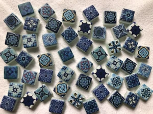 NEU*** Mosaiksteine 50 Stück 15x15 mm gemischt, Glassteine - Bild 1 von 3