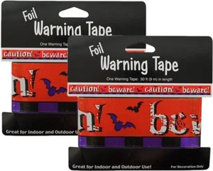 Bat Fright Tape, Halloween Decoration Haunted House Warning Tape Caution 4 Packs - Picture 1 of 1