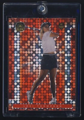 2021 The Bar Super Glow 1/1 Orange Disco Refractor Parallel Lexi Thompson RC - Image 1 of 4