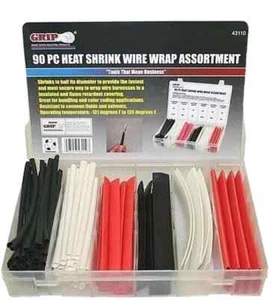 Set Assortimento Avvolgifili Termorestringenti 90 pz Tubi Collegamento Elettrico Cavo - Foto 1 di 3