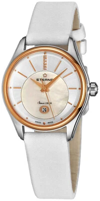 Eterna Avant-Garde Diamonds MOP relógio feminino automático fabricado na Suíça $2595 NOVO - Imagem 1 de 4