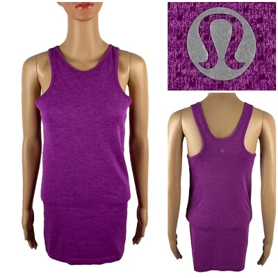 Lululemon Womens 8 Tank Top Purple Sleeveless Seamlessly Covered Active Gym EUC - Image 1 of 4