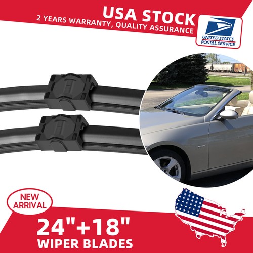 24"&18" Premium Quality Front Windshield Wiper Blades For BMW 3 Series