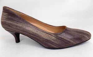 NEW! Trotters Fab T1805-117 Low Heel Pumps Taupe Multi Shoes Women's Size 7.0 N - Picture 1 of 12
