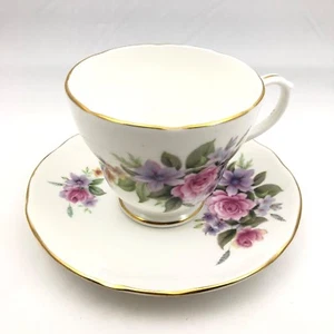 Vintage Herzogin Estelle Teetasse & Untertasse Rosa Rose Bone China England 399 - Bild 1 von 2
