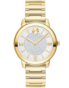 Ladies' Movado BOLD Luxe Crystal Accent Gold Ion-Plated Bracelet Watch 3600774 - Picture 1 of 5