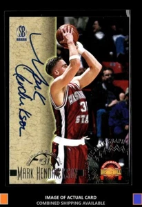 1996 Score Board Autographed Mark Hendrickson Rookie Auto Washington State - Picture 1 of 2