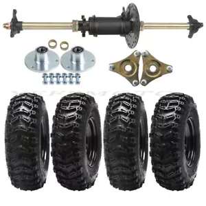 6" Golf Cart Tire 13x4.10-6 Rear Shaft/Differential Axle Kit for 4 Wheeler Drift - Picture 1 of 31