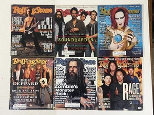 Metal Bands on 6 Rolling Stone Magazines 1992-1999 Metallica, Rob Zombie, Rage - Picture 1 of 24