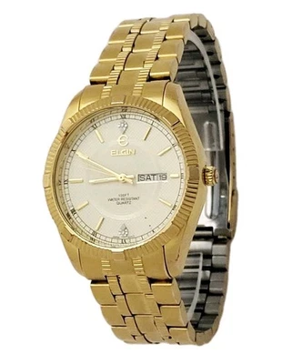 Elgin Mens Watch Vintage FC462-017 Handsome 37mm Fits To 8" Working - Image 1 of 4