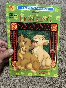 Libro da colorare vintage Disney's Il Re Leone libro d'oro mai usato  - Foto 1 di 7