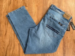 Buffalo David Button Evan X Jeans Men’s Size 40X30 Blue Denim Medium Wash NWT - Picture 1 of 12
