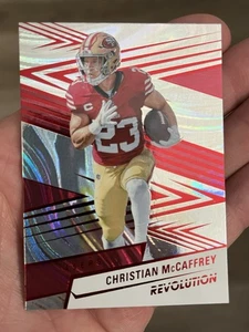 2025 Revolution Football Red Swirl Christian McCaffrey #2 San Francisco 49ers - Picture 1 of 2