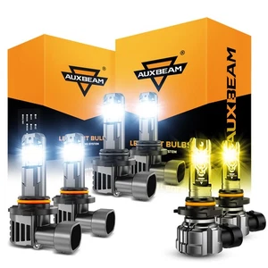 For Chevy Silverado 3500 2003-2006 AUXBEAM LED Headlights Hi/Lo White Fog Yellow - Picture 1 of 12