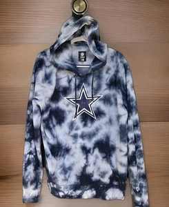 Dallas Cowboys NFL Team Apparel New Era Mens XL Blue Tie-Dye Hoodie NWOT - Picture 1 of 15
