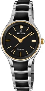 FESTINA F20474/4 Ladies Stainless Steel & Ceramic Crystal Set 2 Year Warranty - Picture 1 of 5