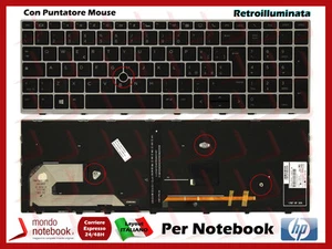 Tastiera Italiana HP ZBook 15u G5 (Frame Silver) Con Puntatore RETROILLUMINATA - Photo 1/1