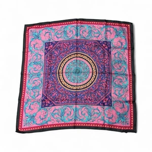 Versace Barocco großer Seidenfoulard Schal authentisch neu mit Etikett Gianni Versace - Bild 1 von 9