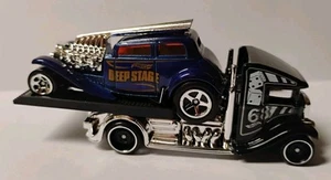 Hot Wheels Lot of 2 Fastbed Hauler & Straight Pipes Drag 1:64 Scale Loose New - Picture 1 of 18