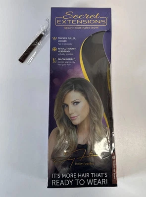 06 Medium Red Brown SE011724 Daisy Fuentes Secret Extensions One Piece Headband - Image 1 of 4