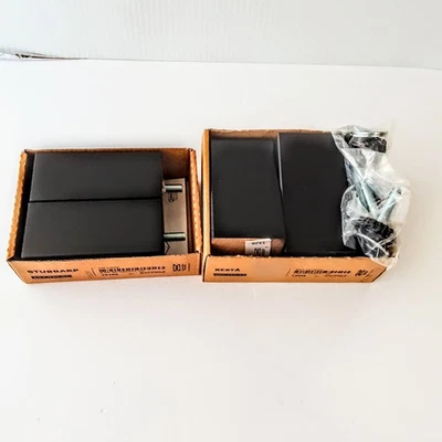 2 Sets IKEA Furniture Legs 4in Black 2 Each  STUBBARP & BESTA NEW Open Box - Image 1 of 4