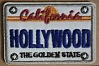 Hollywood License Plate embroidered Iron on patch