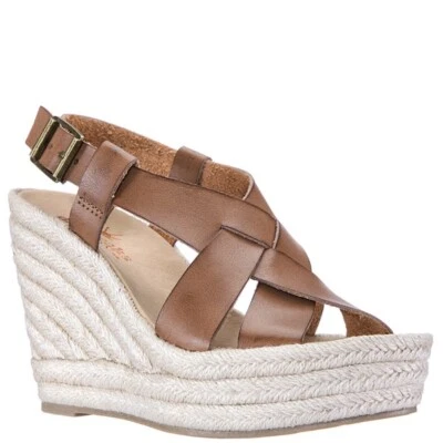Sandalias de cuña entrecruzadas Nina Daybreak Hermosa Saddle. Talla 9,5. ¡NUEVO EN CAJA! Foto 1 de 4